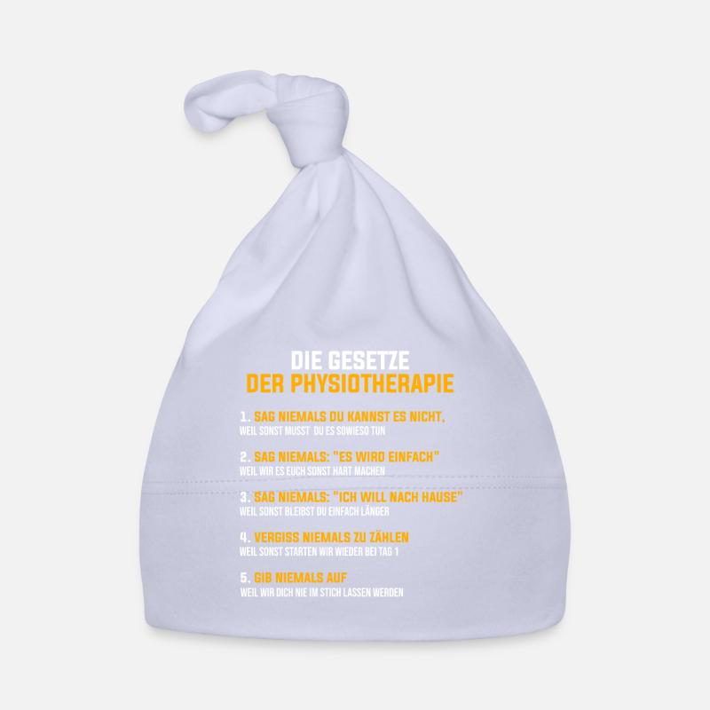 Physiotherapie Beruf Physiotherapeut Geschenk Baby Bio-Mütze