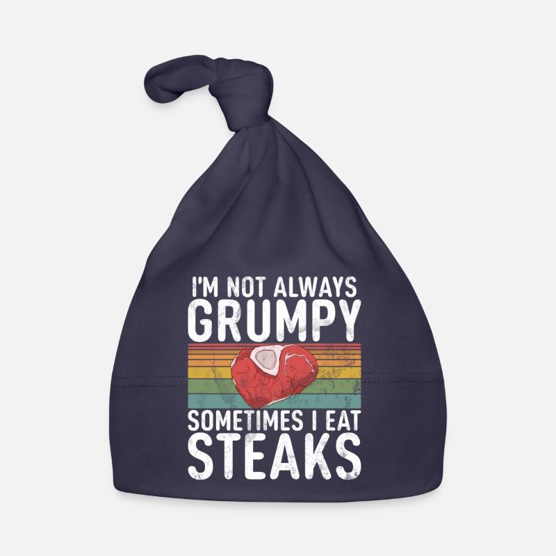 Steak Lover Steak Geschenk Baby Bio-Mütze