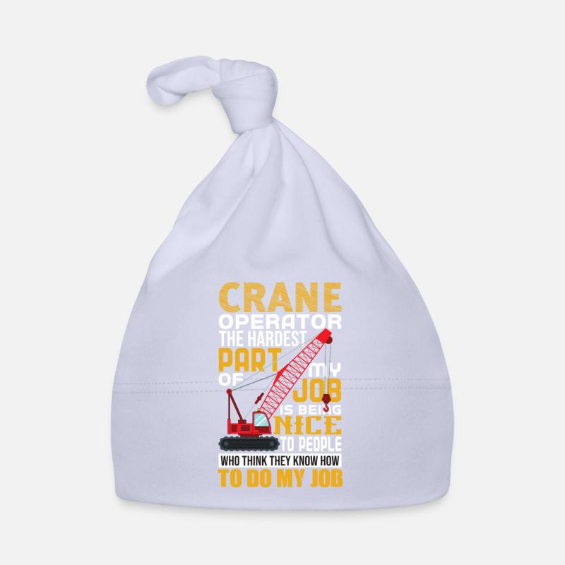 Kranführer Kran Geschenk Baby Bio-Mütze