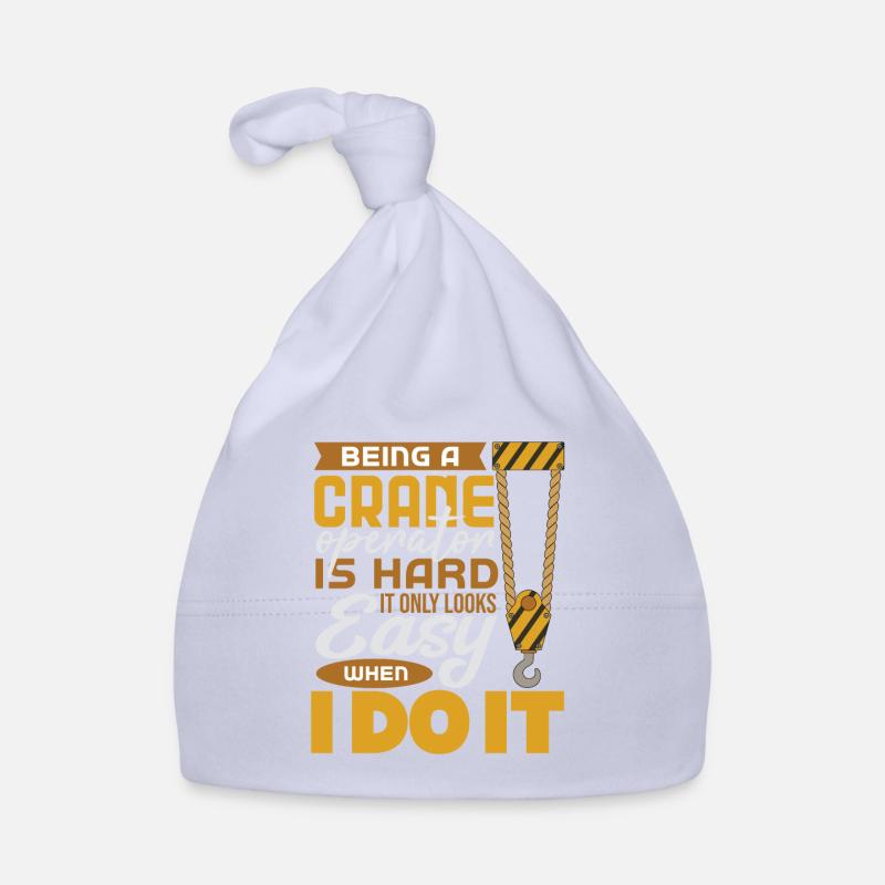 Crane operator crane gift Organic Baby Cap