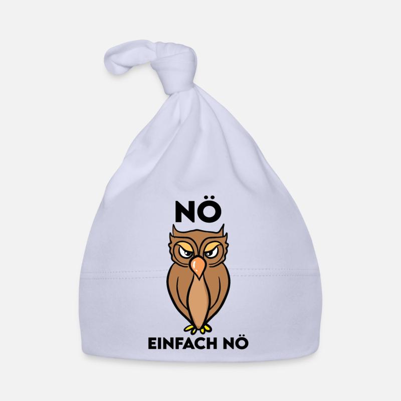 Eule Vogel Eulen Fans Geschenk Baby Bio-Mütze