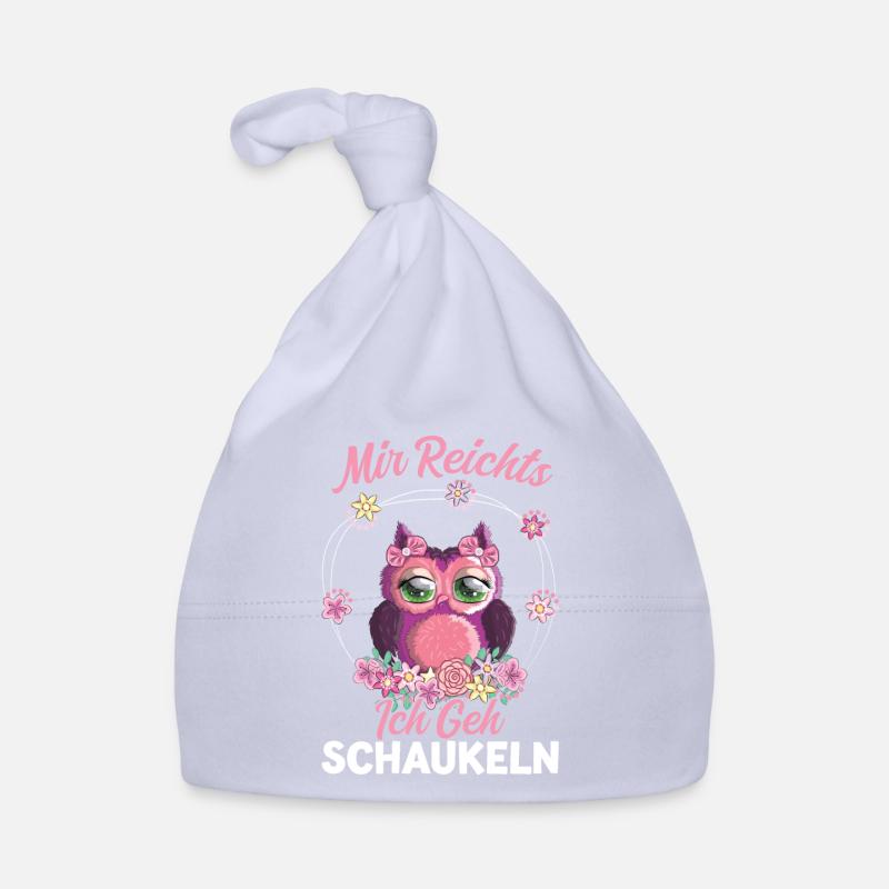 Eule Vogel Schaukeln Geschenk Baby Bio-Mütze