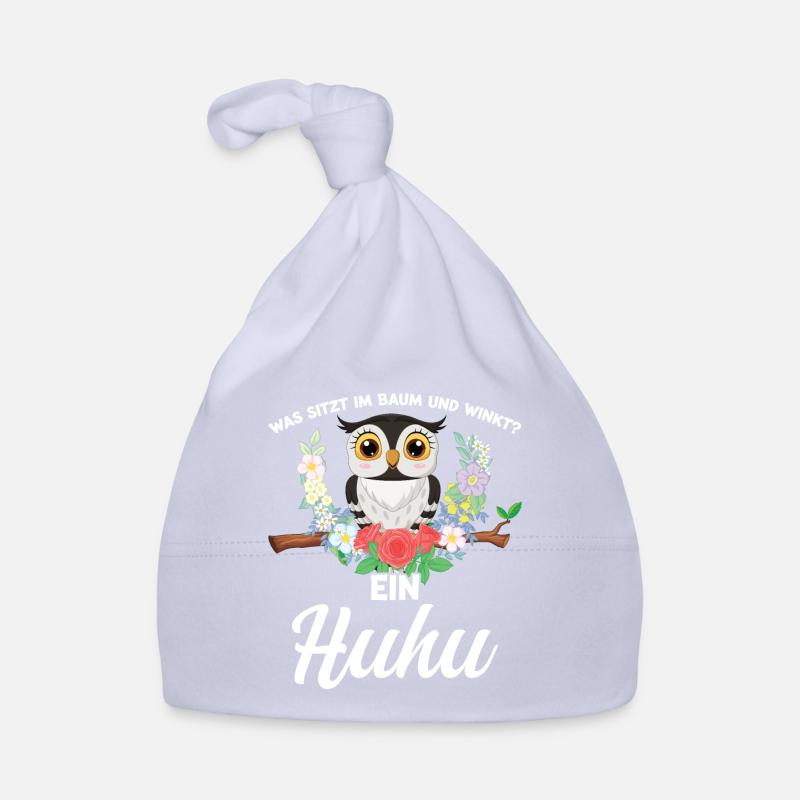 Eule Vogel Eulen Fans Geschenk Baby Bio-Mütze