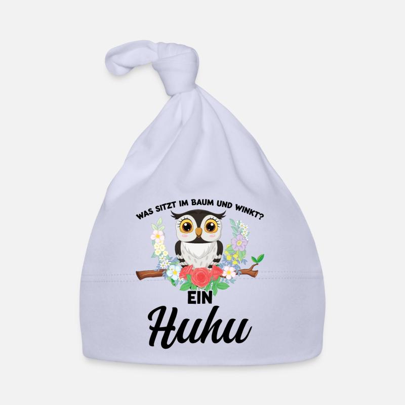 Eule Vogel Vögel Geschenk Baby Bio-Mütze