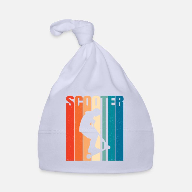 Scooter Roller Tretroller Geschenk - Baby Bio-Mütze - Sky