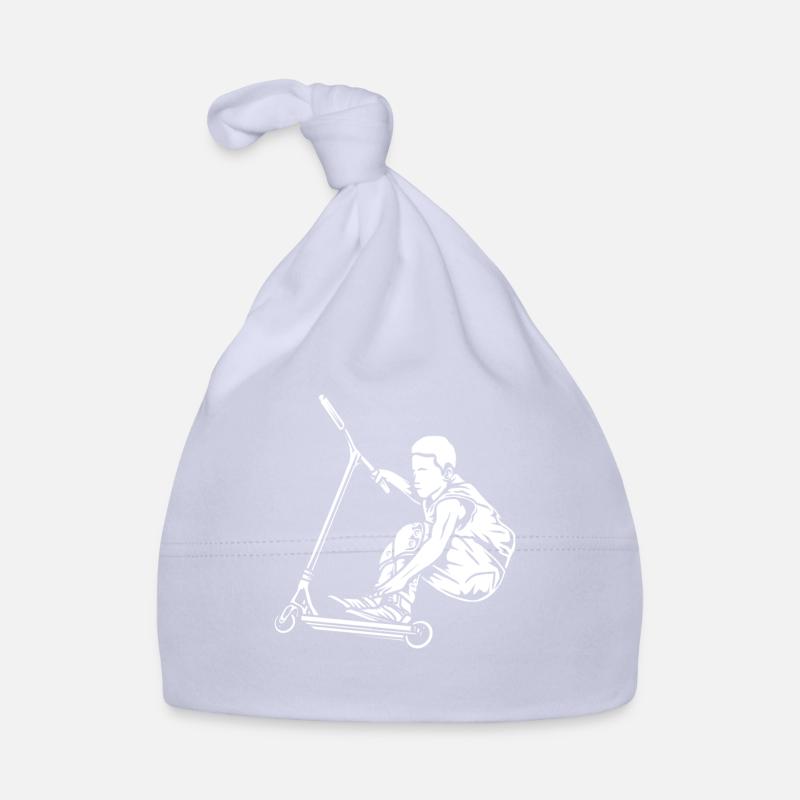 Scooter Scooter Scooter Cadeau - Bonnet bio Bébé - ciel