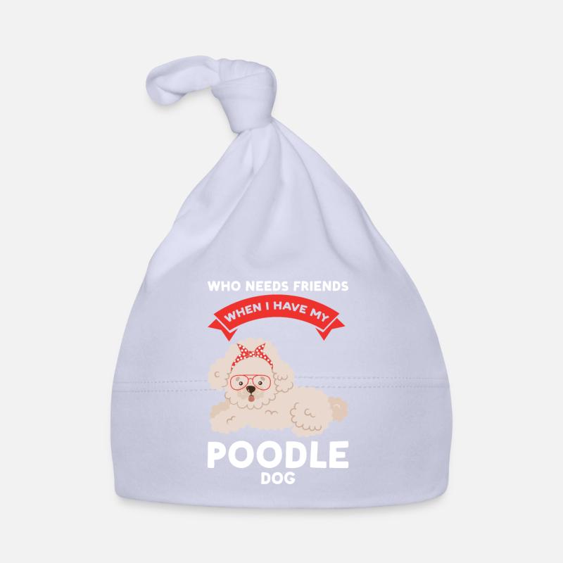 Pudel Pudel Mama Pudel Geschenk Baby Bio-Mütze