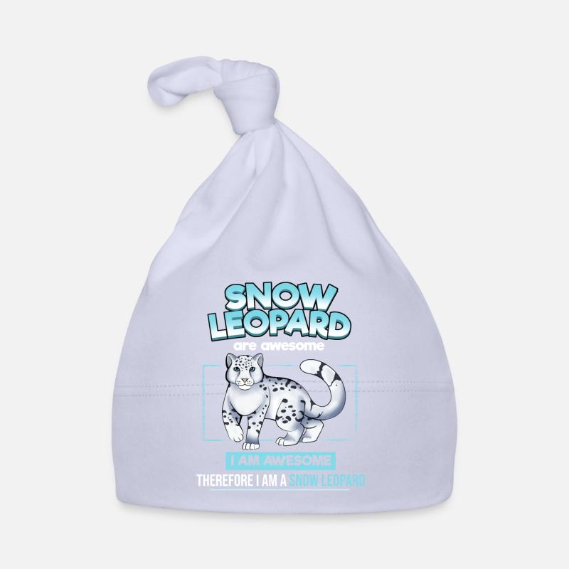 Schneeleopard Baby Bio-Mütze