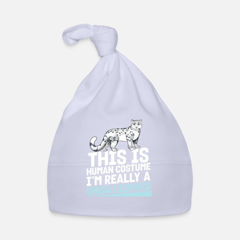 Schneeleopard Baby Bio-Mütze