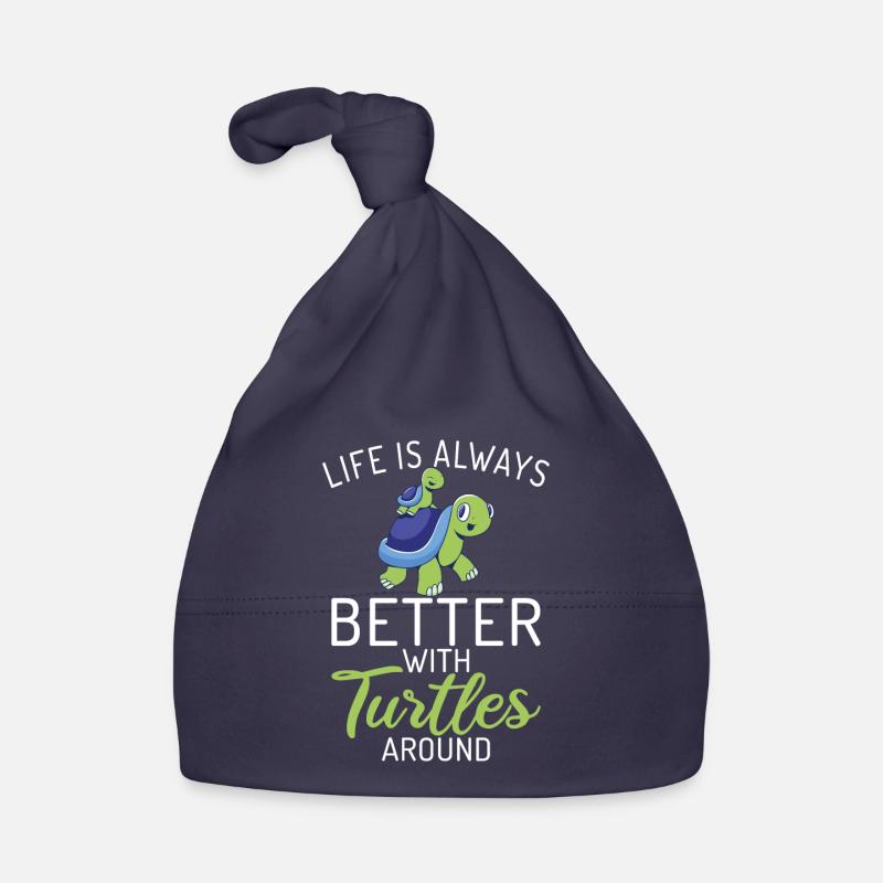 Turtle Owner Gift Turtle Lover Organic Baby Cap