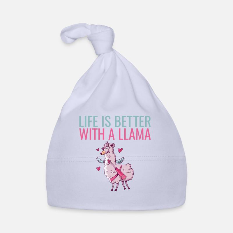 Llama Gift Llama Lover Gift Organic Baby Cap