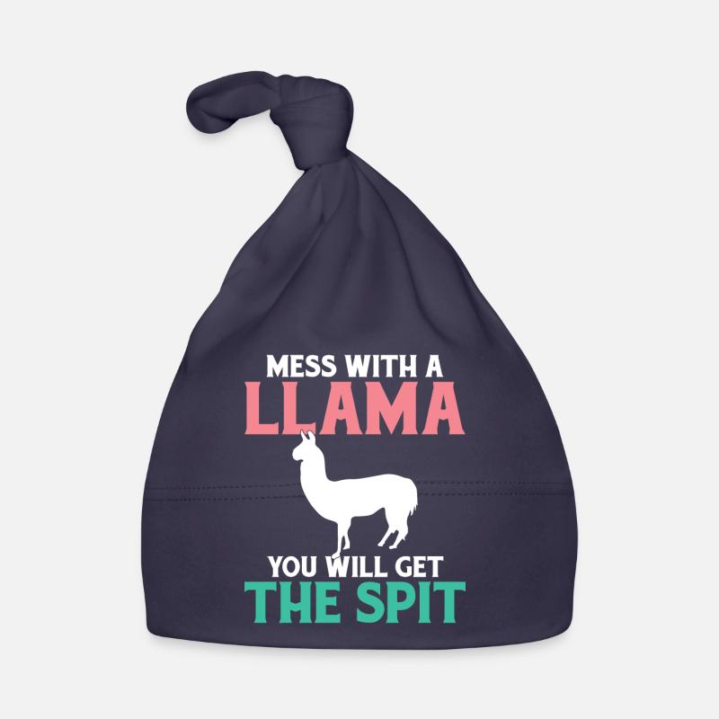Llama Gift Llama Lover Gift Organic Baby Cap