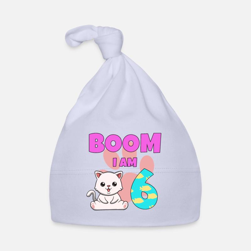 Chat de 6e anniversaire Bonnet bio Bébé