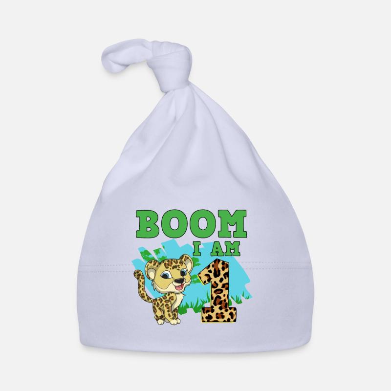 1er anniversaire léopard Bonnet bio Bébé