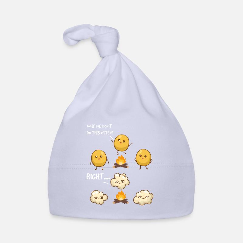 Popcorn Camping Citation Drôle Popcorn Bonnet bio Bébé