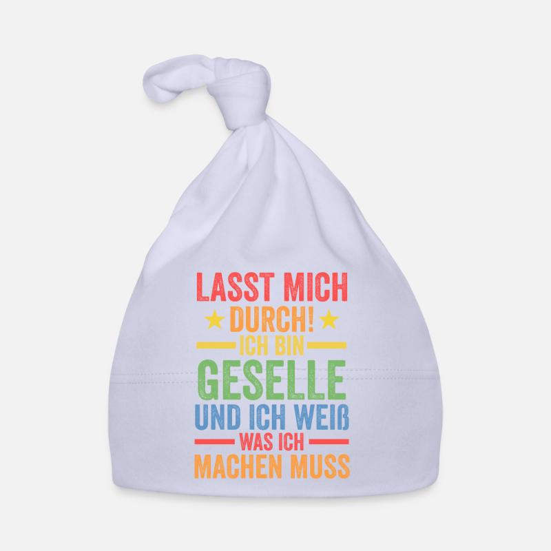 Geselle Prüfung Gesellenbrief Geschenk Baby Bio-Mütze
