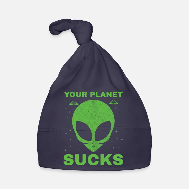 Alien, OVNI, UAP, Espace, Objet volant spatial Bonnet bio Bébé