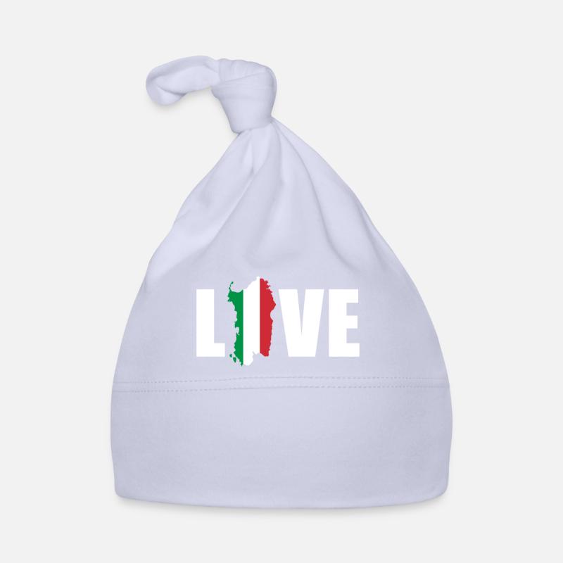 Sardinia Map Italian Island Holidays Gift Organic Baby Cap