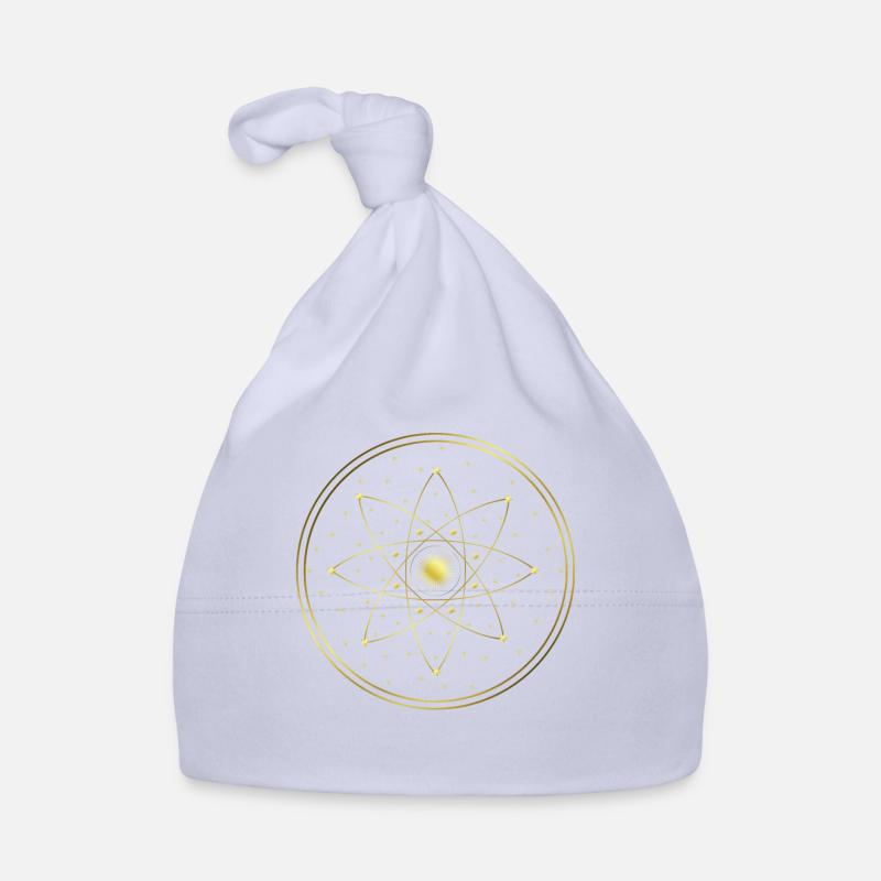 Étoiles - Soleil - Cercles - Graphisme - Géométrie Bonnet bio Bébé