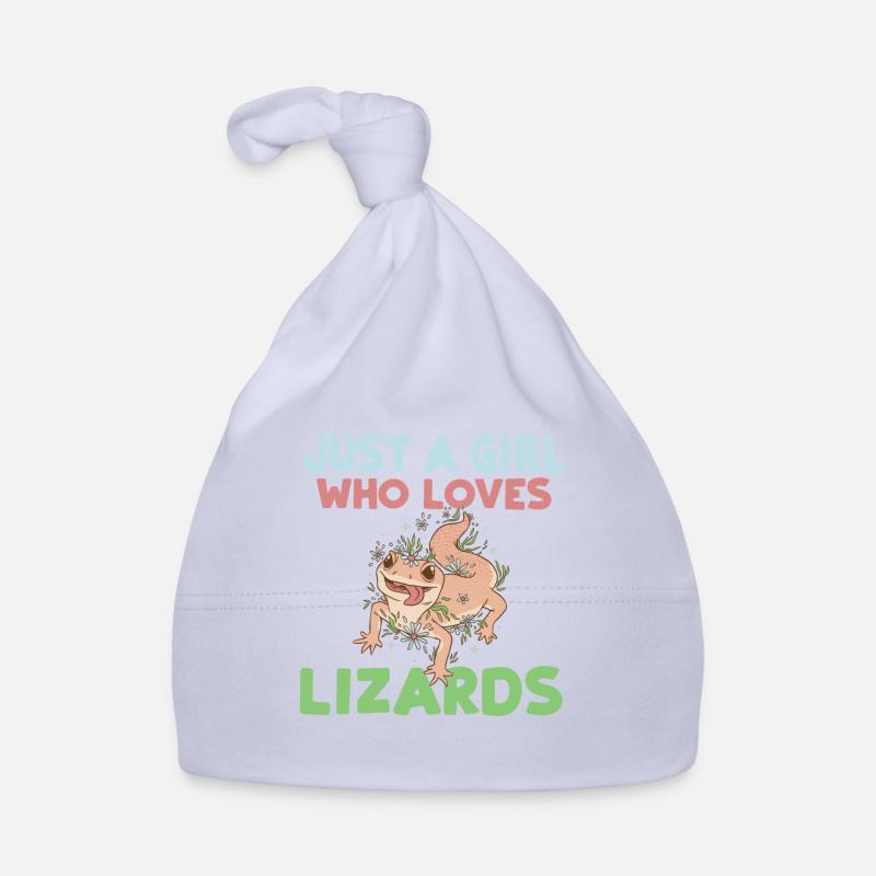 Eidechsenliebhaber Eidechse Geschenk Eidechse Besitzer Baby Bio-Mütze