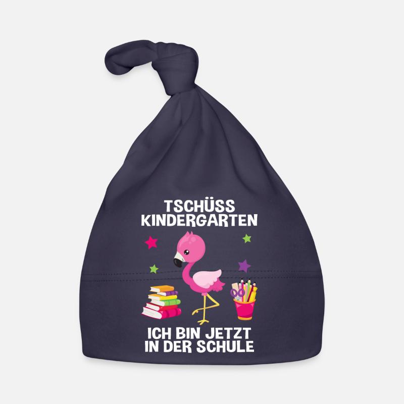 Einschulung Spruch 1. Klasse Flamingo Geschenk Baby Bio-Mütze