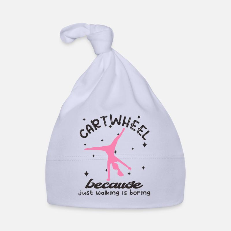 Cool gymnastics acrobatic cart wheel Organic Baby Cap