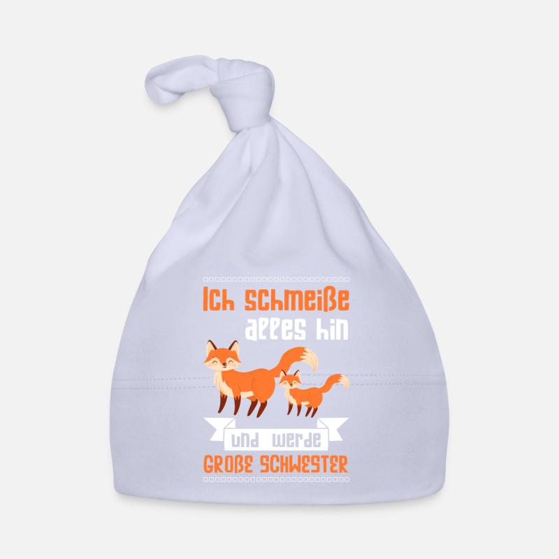 Große Schwester Fuchs Grosse Schwester Geschenk Baby Bio-Mütze