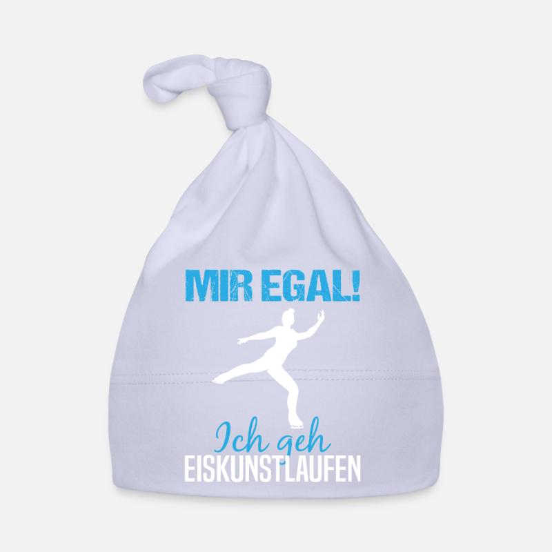 Eiskunstlauf Spruch Eiskunstläuferin Geschenk - Baby Bio-Mütze - Sky