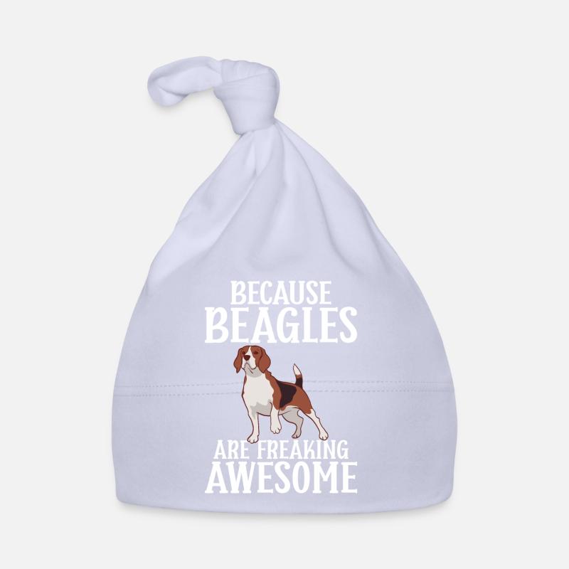 Beagle Cadeau Beagle Propriétaire - Bonnet bio Bébé - ciel