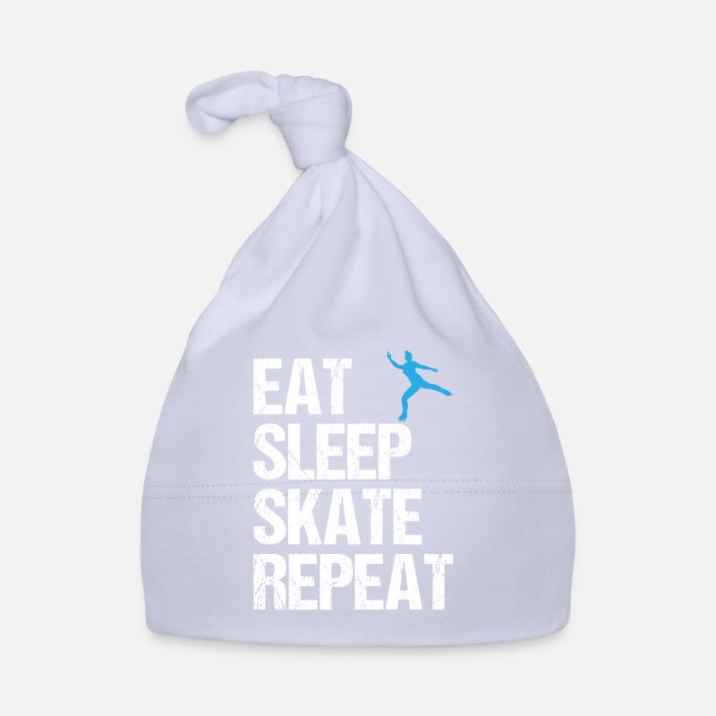Eiskunstlauf Spruch Eiskunstläuferin Geschenk - Baby Bio-Mütze - Sky