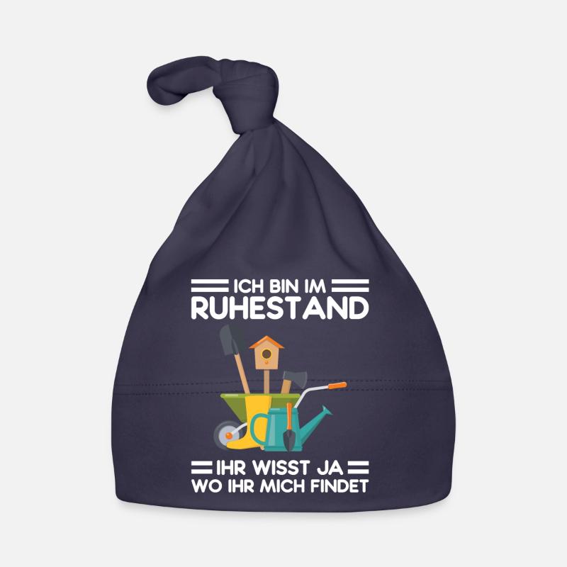 Garten Ruhestand Rentner Geschenk Baby Bio-Mütze