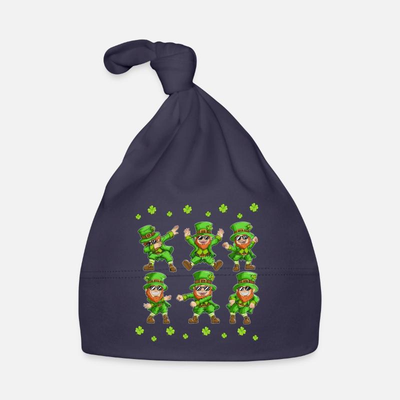 Dabbing Dancing Leprechaun Ireland St Patrick's Day Organic Baby Cap