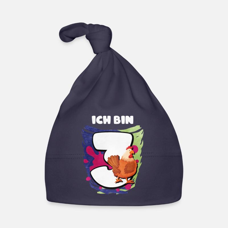 Ich Bin 3 Hühner Baby Bio-Mütze