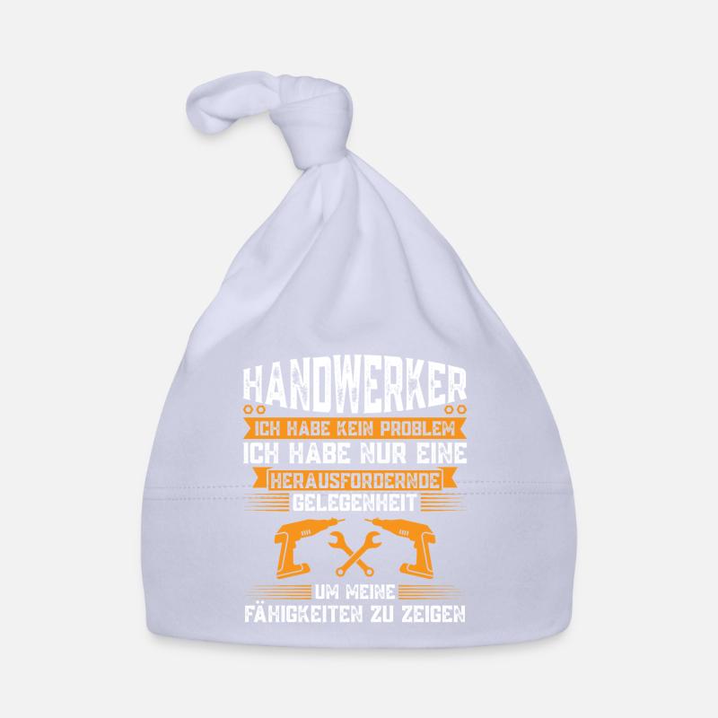 Handwerker Beruf Heimwerker Geschenk - Baby Bio-Mütze - Sky
