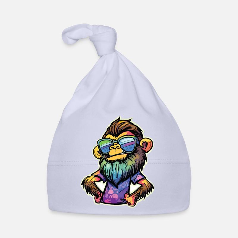 Funky Monkey Organic Baby Cap