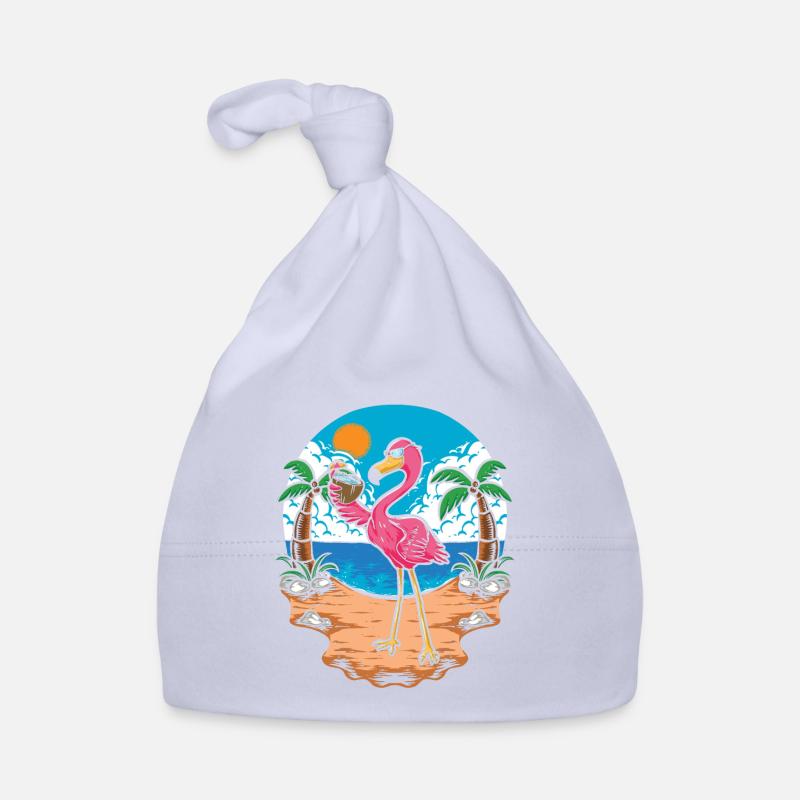 Flamingo Organic Baby Cap