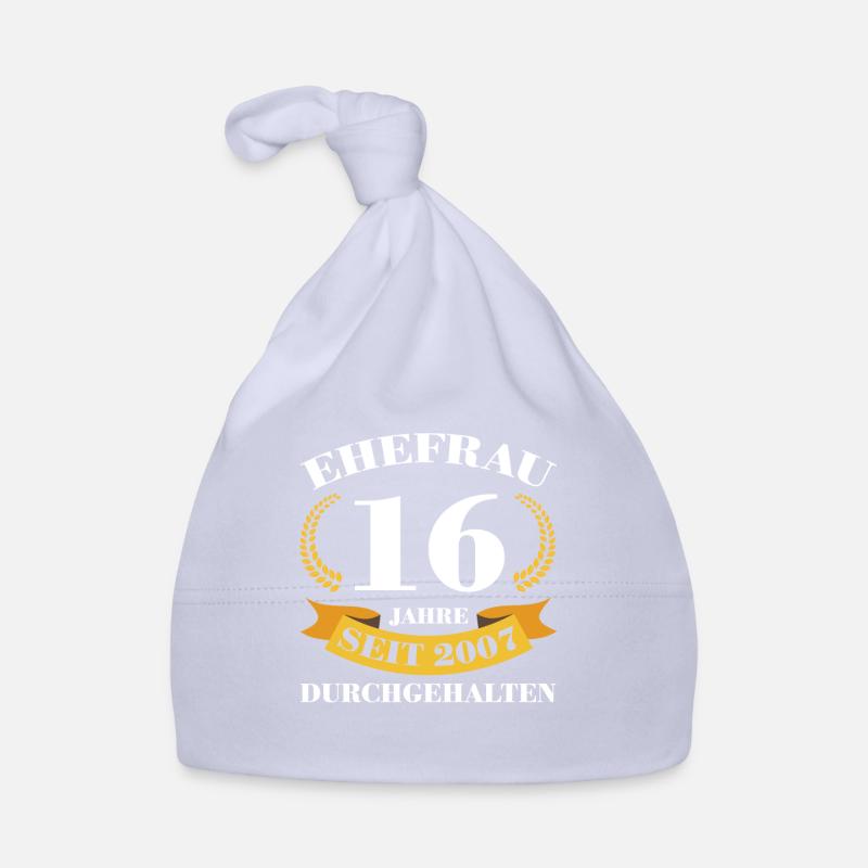 16. Hochzeitstag Ehefrau Saphirhochzeit Geschenk Baby Bio-Mütze