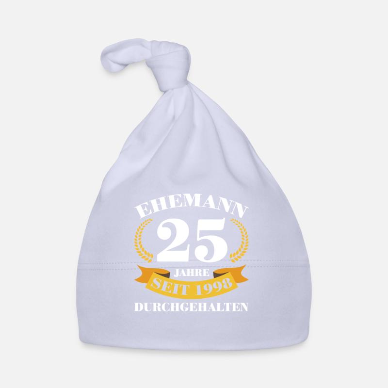 25. Hochzeitstag Ehemann Silberhochzeit Geschenk Baby Bio-Mütze