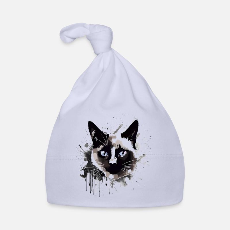 Siamese Cat Breed Cat Abstract Siamese Cat - Organic Baby Cap - sky