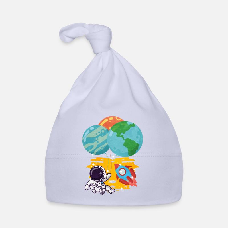 Astronaut Pluto Neptune Earth Balloon Organic Baby Cap