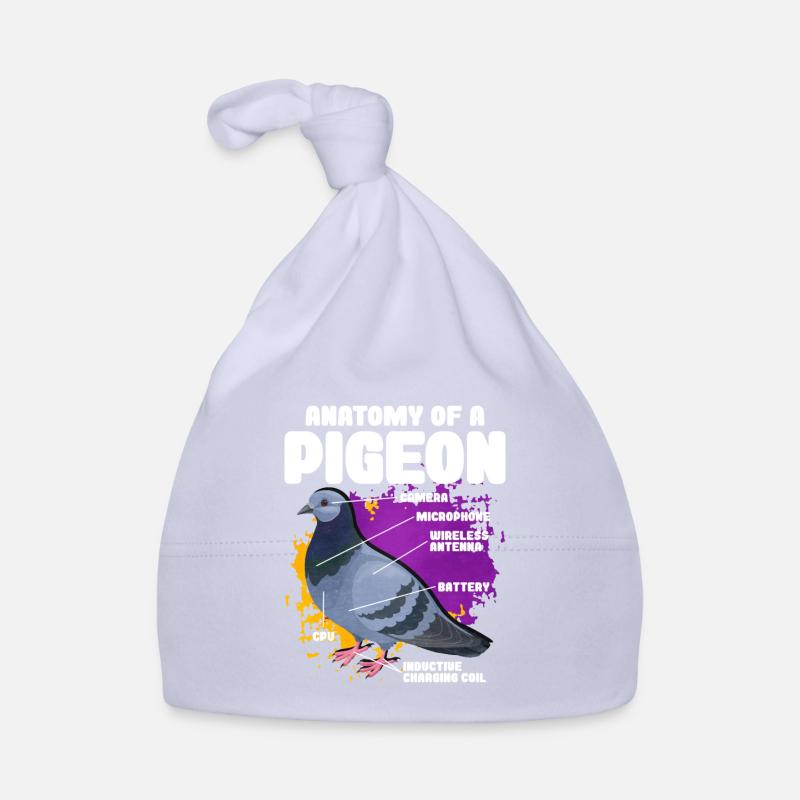 Taube Baby Bio-Mütze