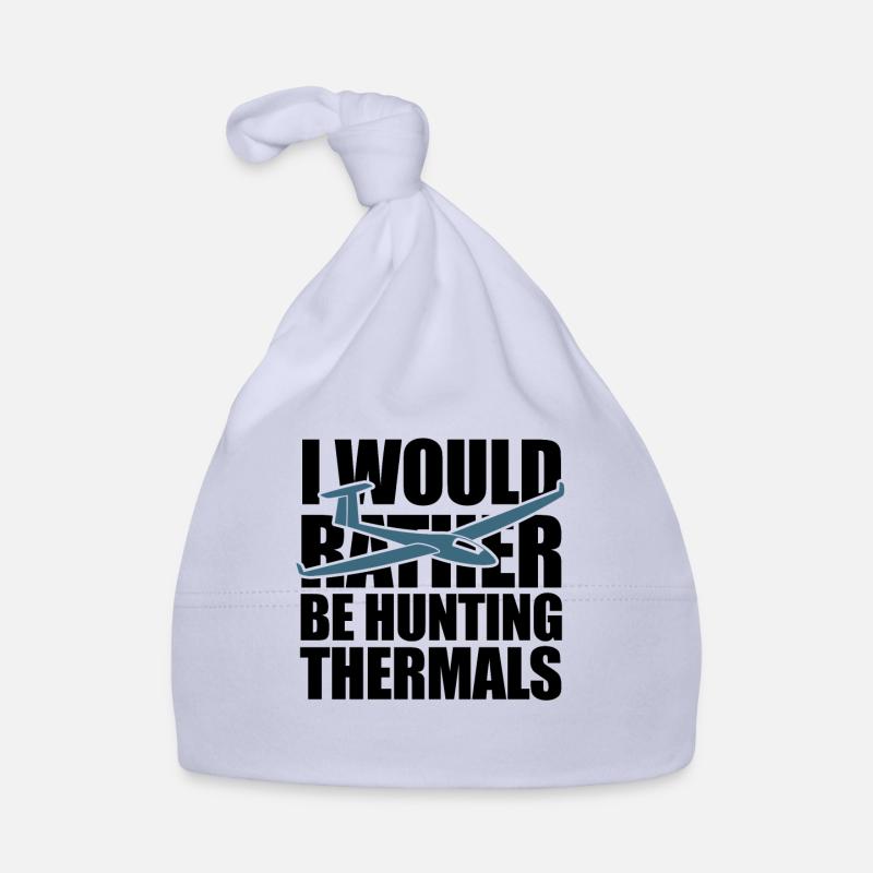I would rather be hunting thermals - Segelflugzeug Baby Bio-Mütze