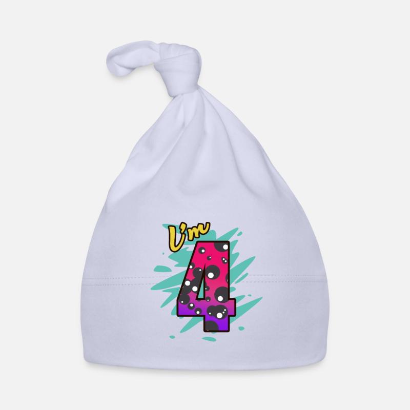 4. Geburtstag Baby Bio-Mütze