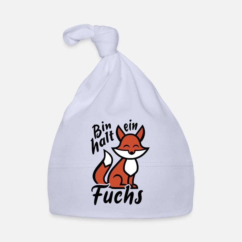 Bin halt ein Fuchs - schlau und clever - Sticker Baby Bio-Mütze