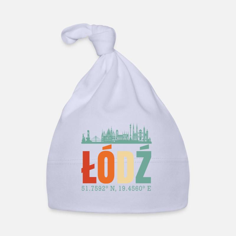 Pologne Lodz Skyline Bonnet bio Bébé