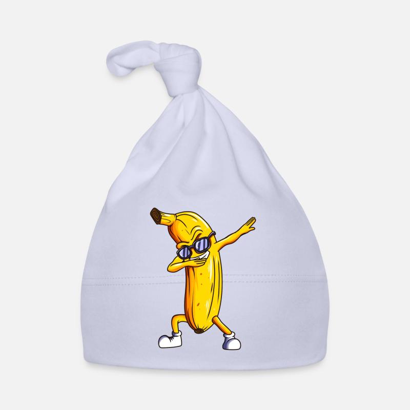 Dabbing Banane Fruit Banane Banane Dab - Bonnet bio Bébé - ciel