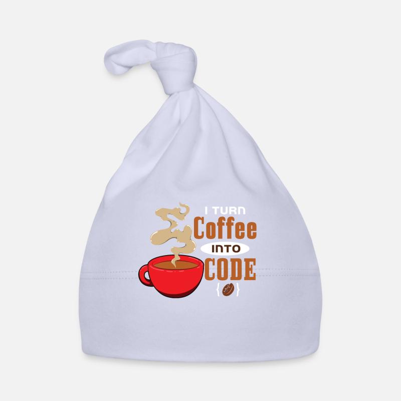 Ich verwandle Kaffee in Code Baby Bio-Mütze