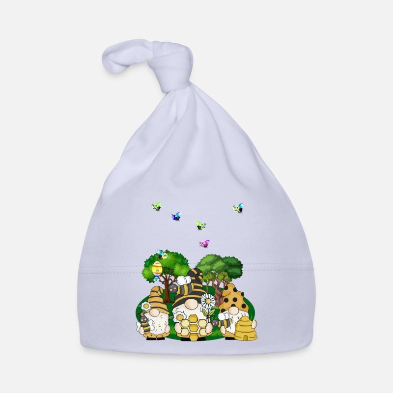 Bee Colony Honeycomb Garden Organic Baby Cap