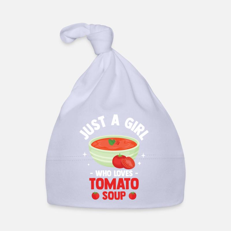 Nur ein Mädchen, das Tomatensuppe liebt Baby Bio-Mütze