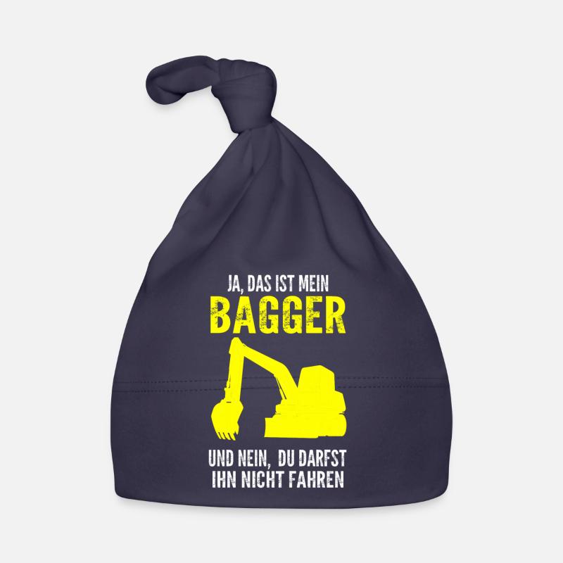 Baggerfahrer Bagger Fahrer Geschenk Baby Bio-Mütze